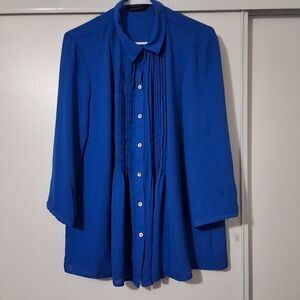 Investments Blue Blouse Size L